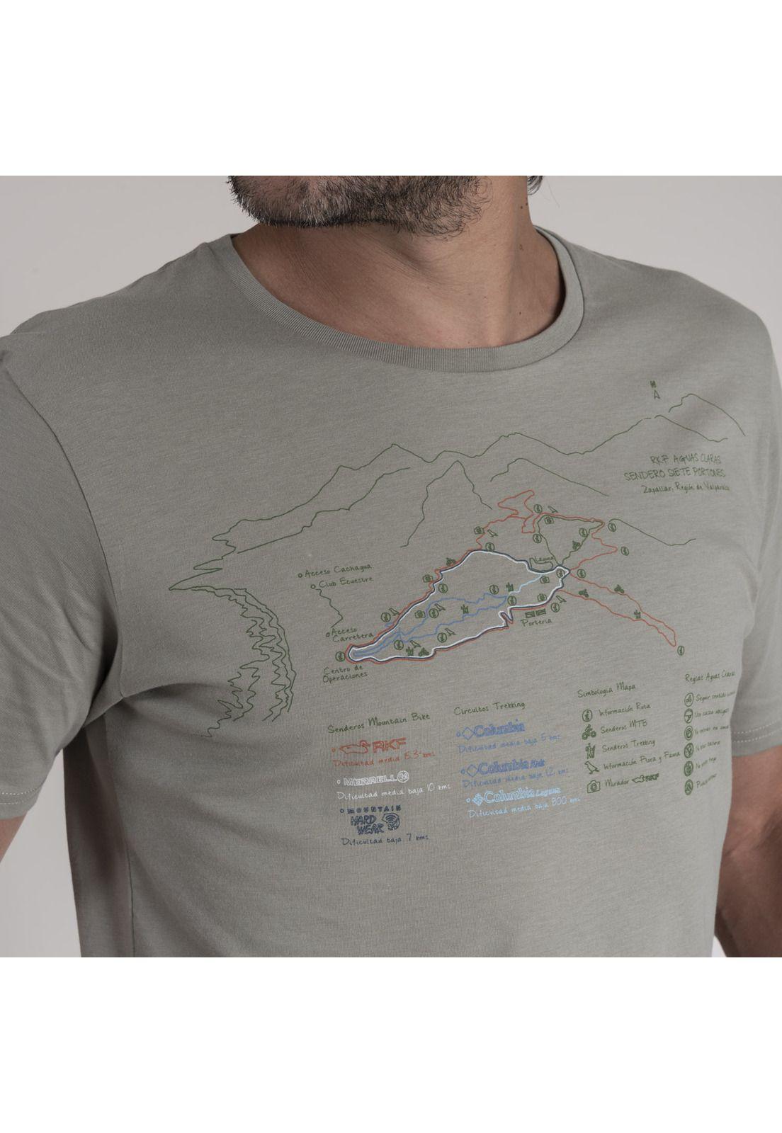 Polera Hombre Algodón Organic Verde Tierra-3