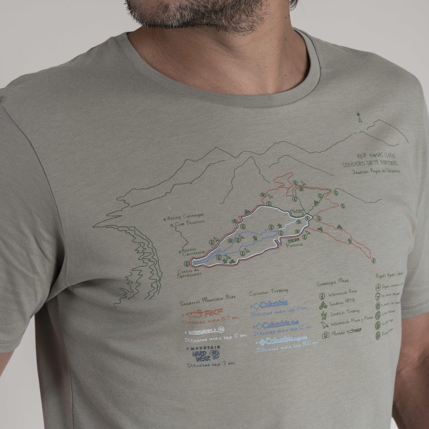 Polera Hombre Algodón Organic Verde Tierra-3