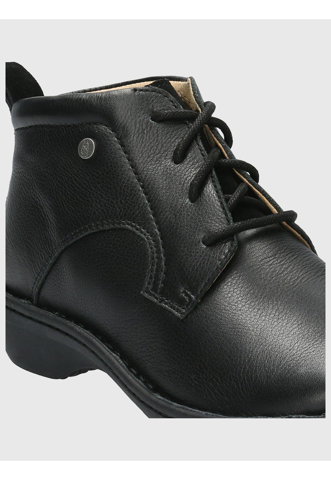 Botin Cuero Mujer Sajon Negro-8