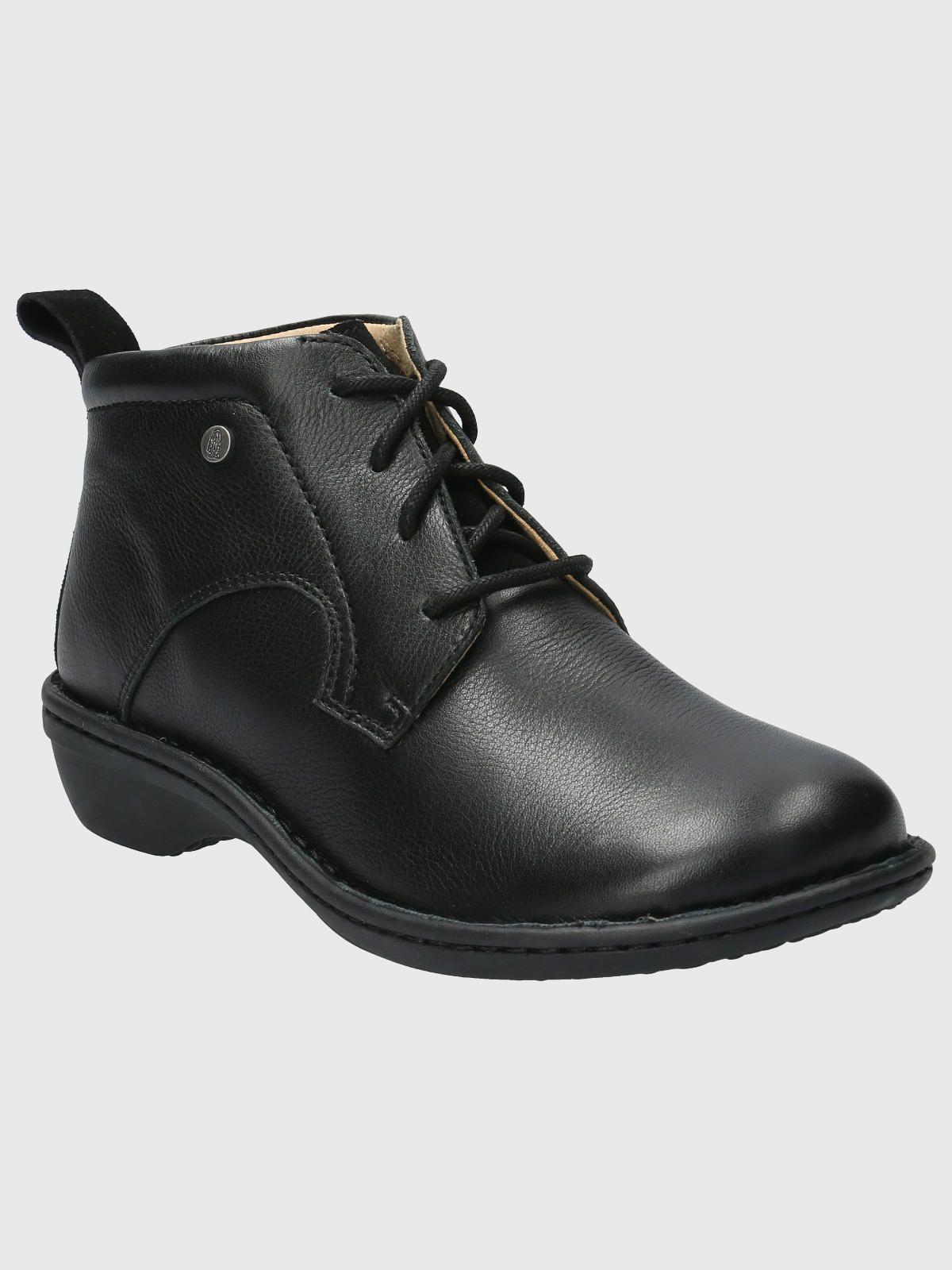 Botin Cuero Mujer Sajon Negro-0