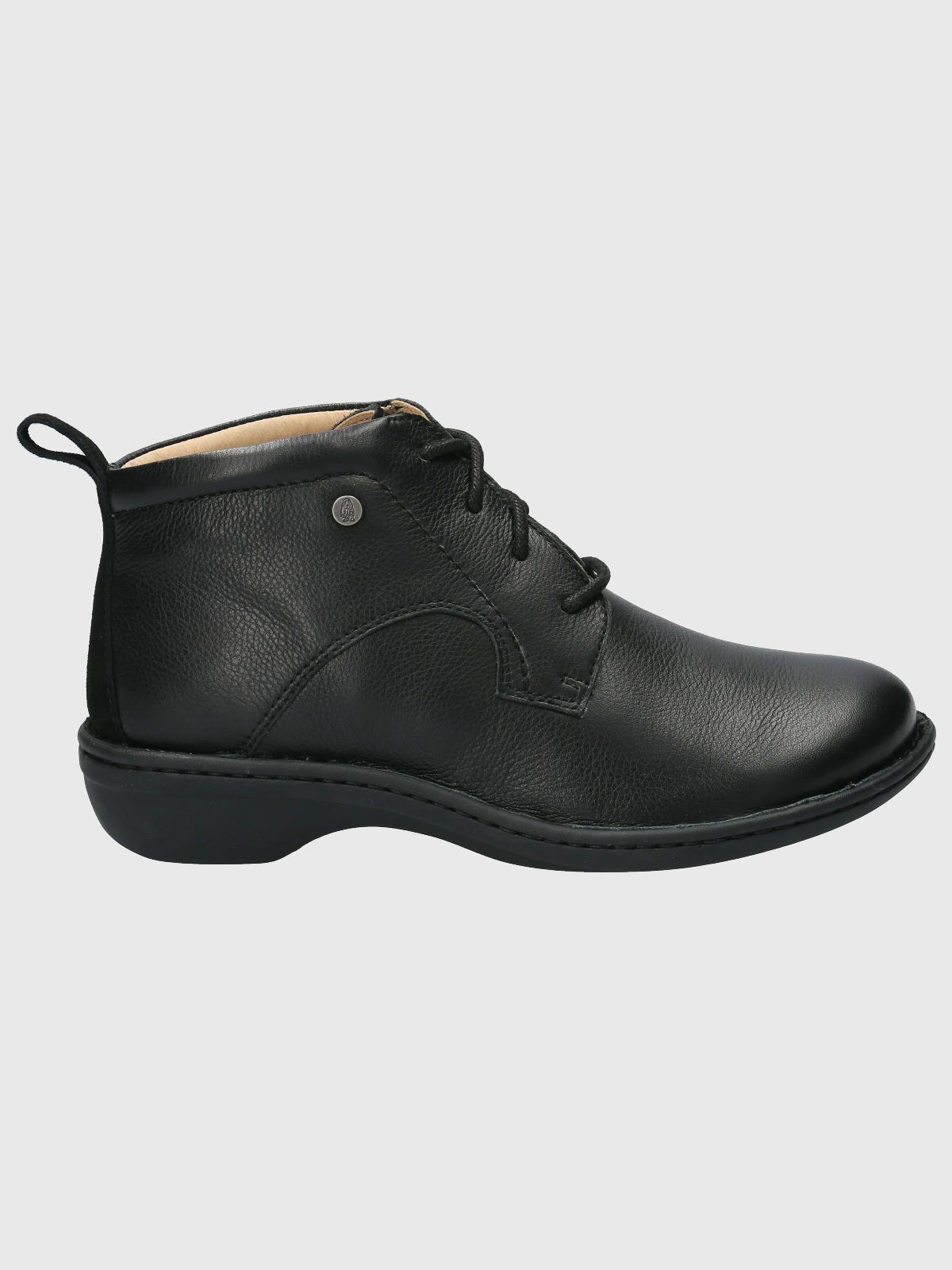 Botin Cuero Mujer Sajon Negro-1