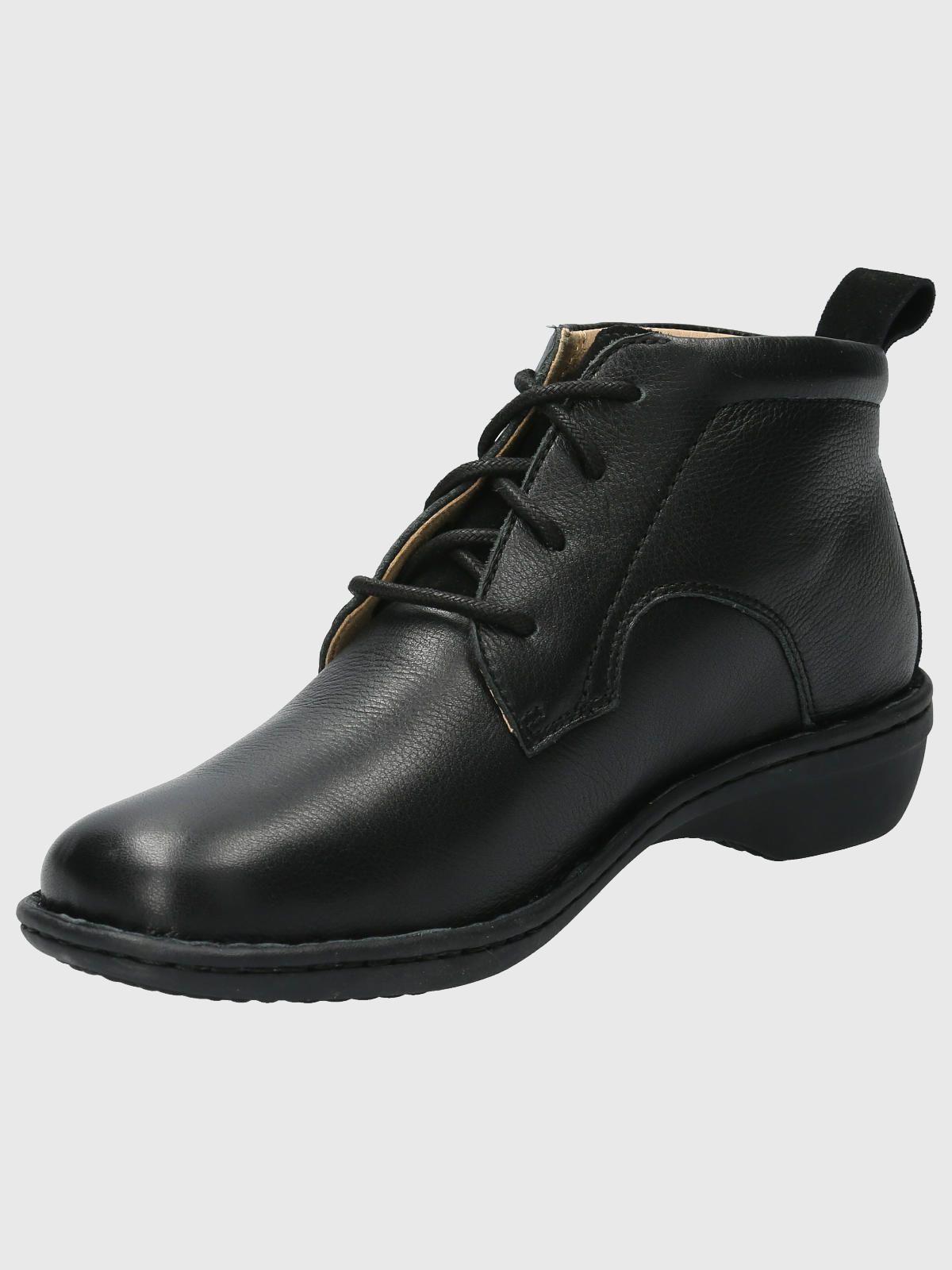 Botin Cuero Mujer Sajon Negro-4