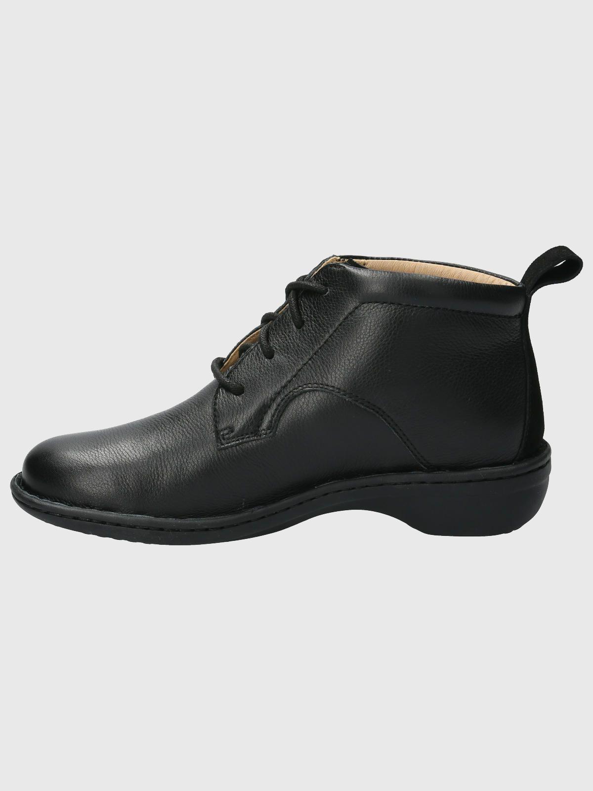 Botin Cuero Mujer Sajon Negro-5