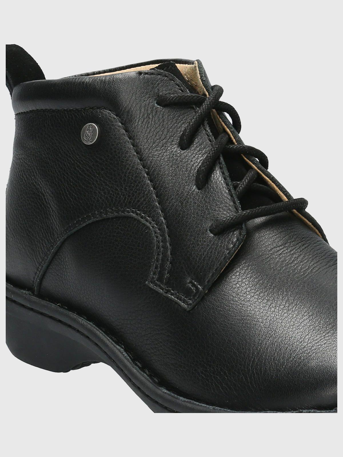 Botin Cuero Mujer Sajon Negro-8