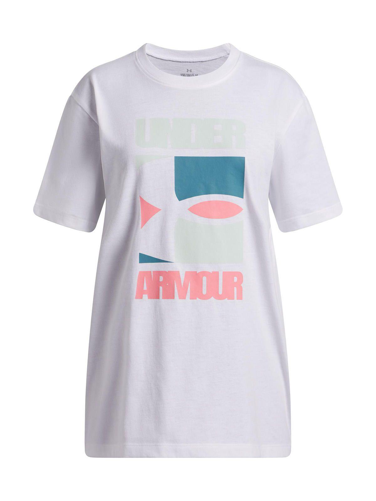 Polera M/C Niña G Block Logo Os Ss Polera Blanco-0