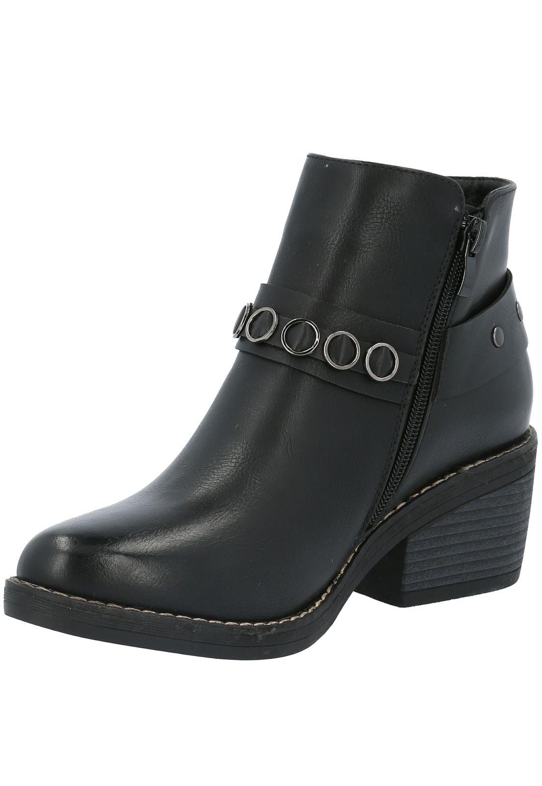 Botin Mujer Silvester Negro-3