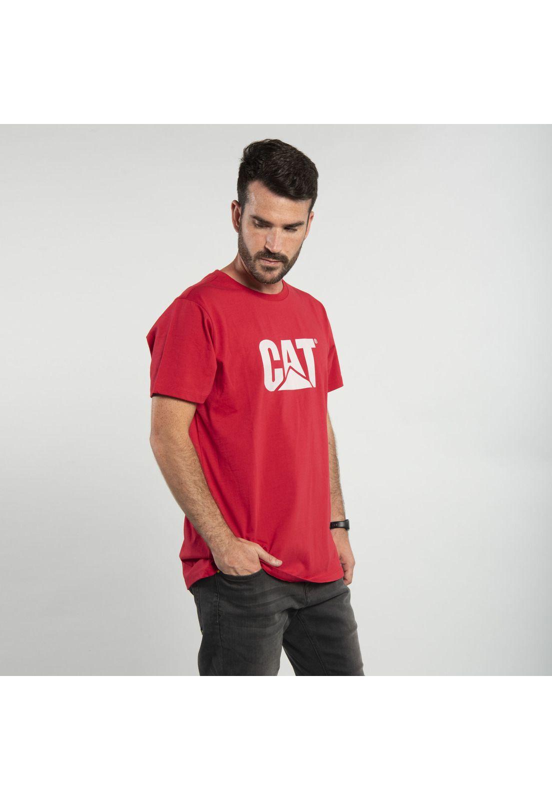 Polera M/C Hombre Original Fit Logo Te Rojo-1