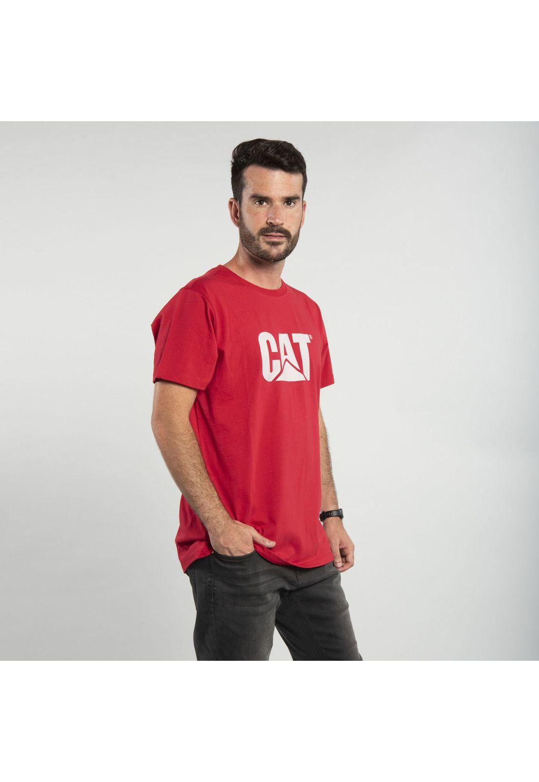 Polera M/C Hombre Original Fit Logo Te Rojo-2