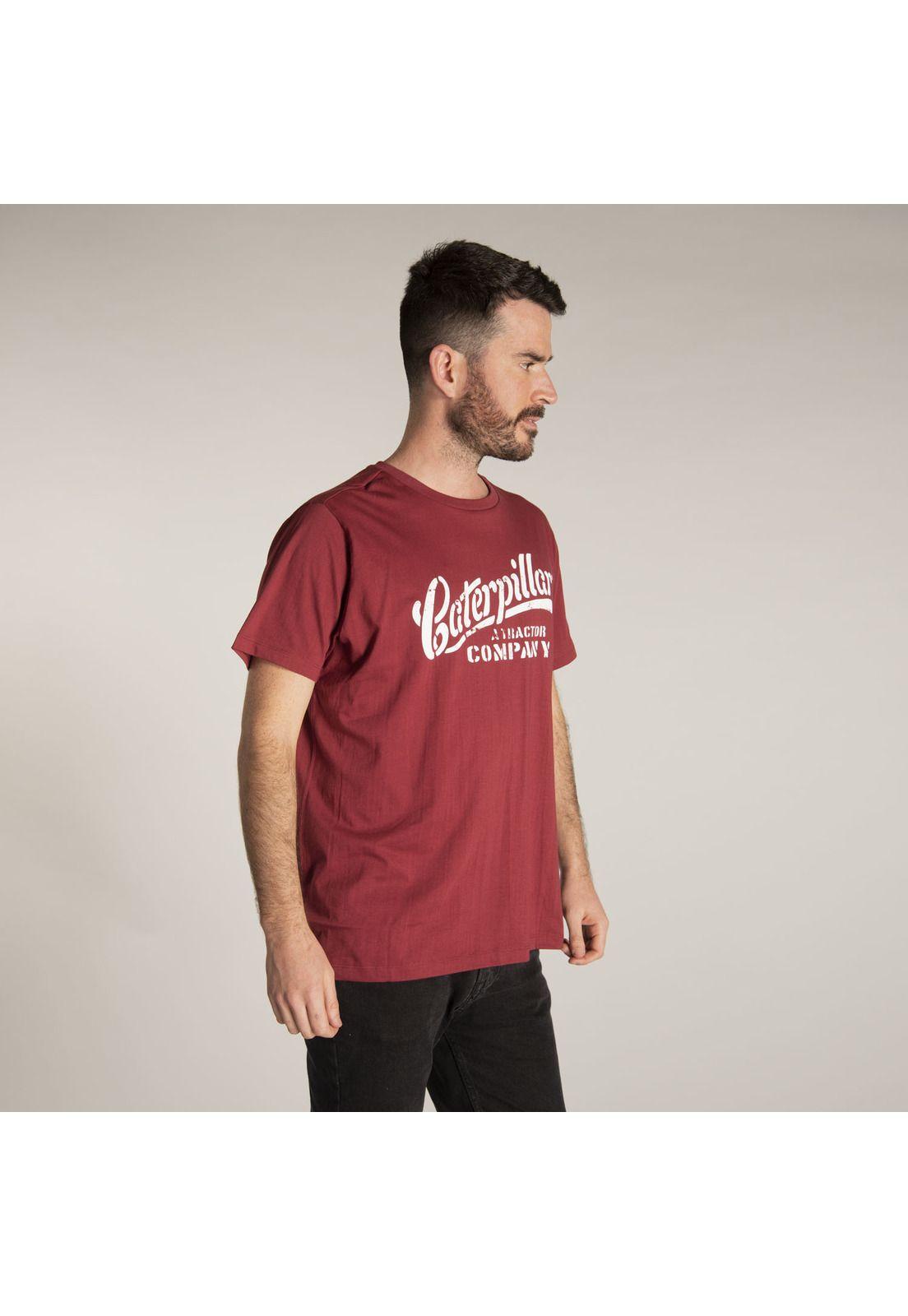 Polera M/C Hombre Fdtn Distressed Trac Rojo-1