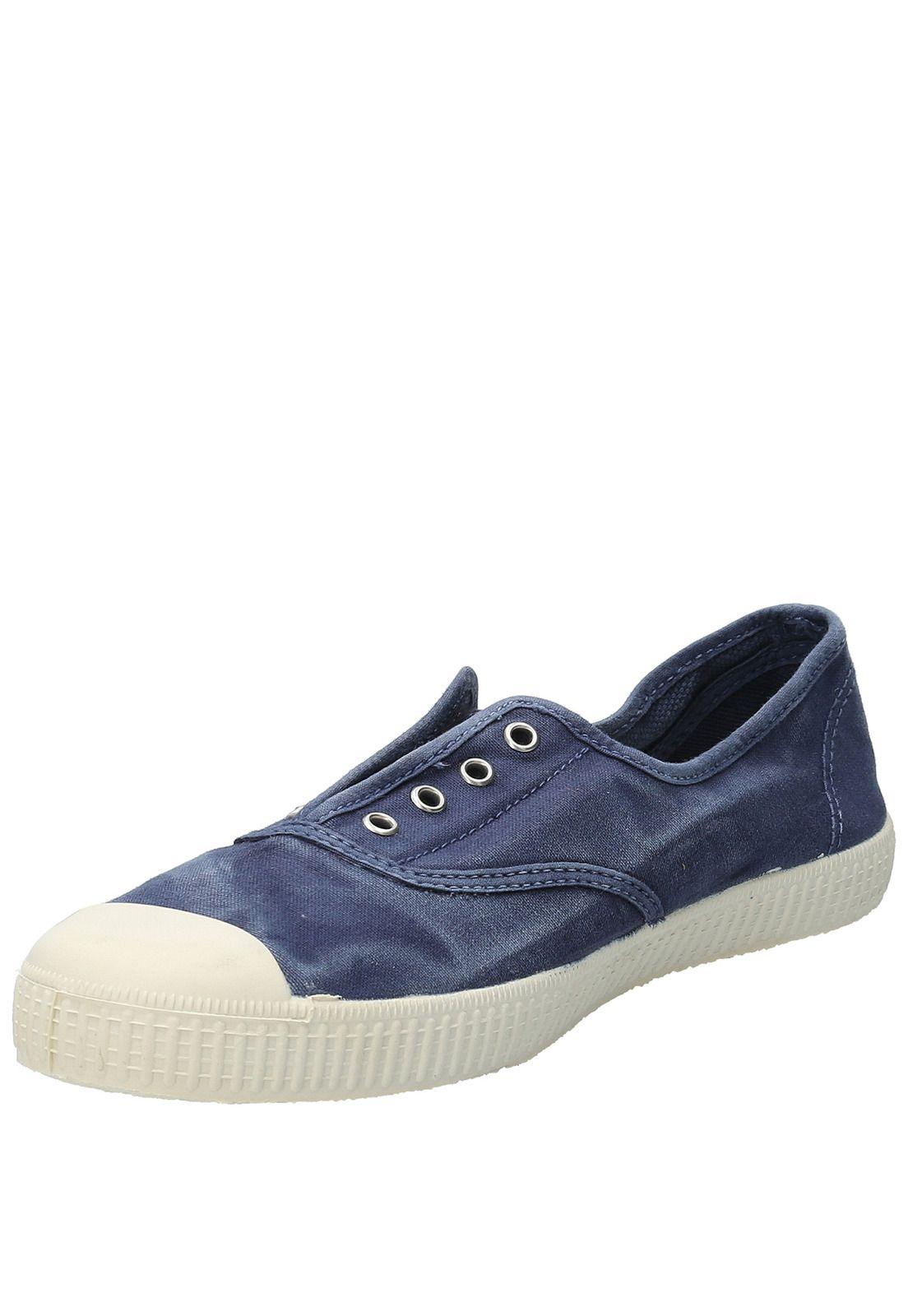 Zapatilla Algodón Orgánico Mujer Greece Azul-4