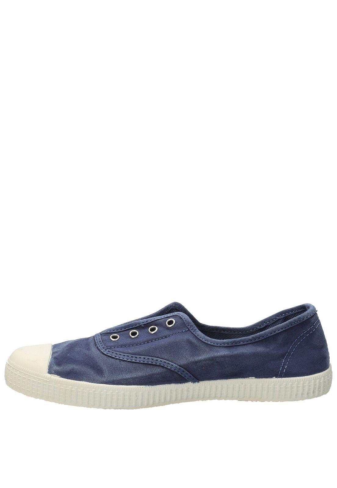 Zapatilla Algodón Orgánico Mujer Greece Azul-5