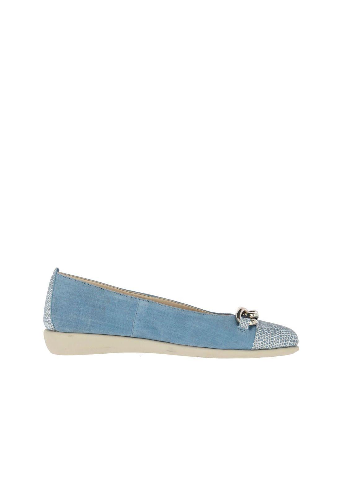 Ballerina Cuero Rise A Chain Azul-2