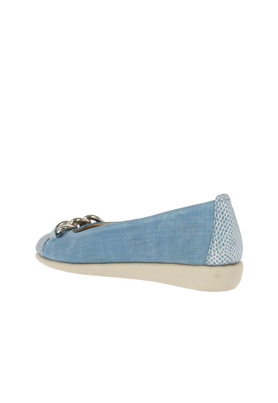 Ballerina Cuero Rise A Chain Azul-4