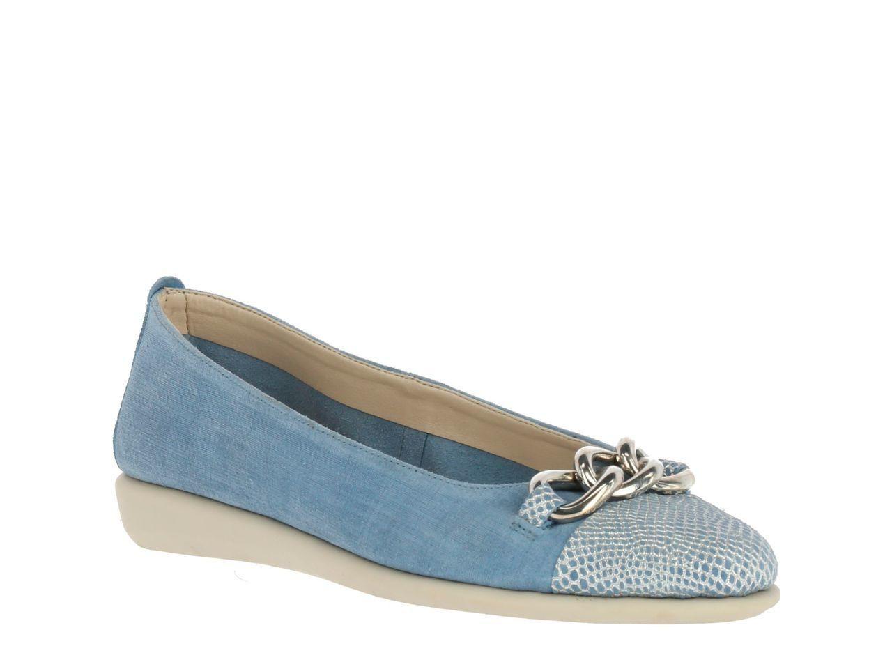 Ballerina Cuero Rise A Chain Azul-0
