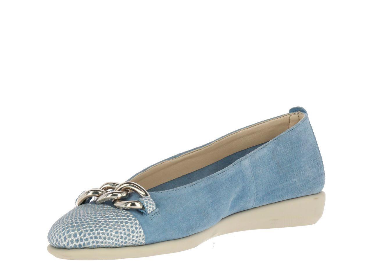 Ballerina Cuero Rise A Chain Azul-1