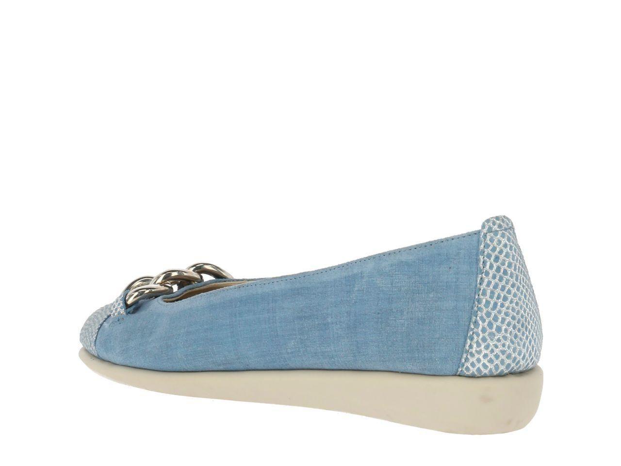 Ballerina Cuero Rise A Chain Azul-4