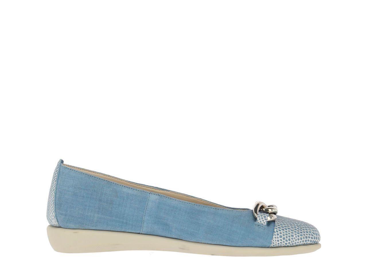 Ballerina Cuero Rise A Chain Azul-2