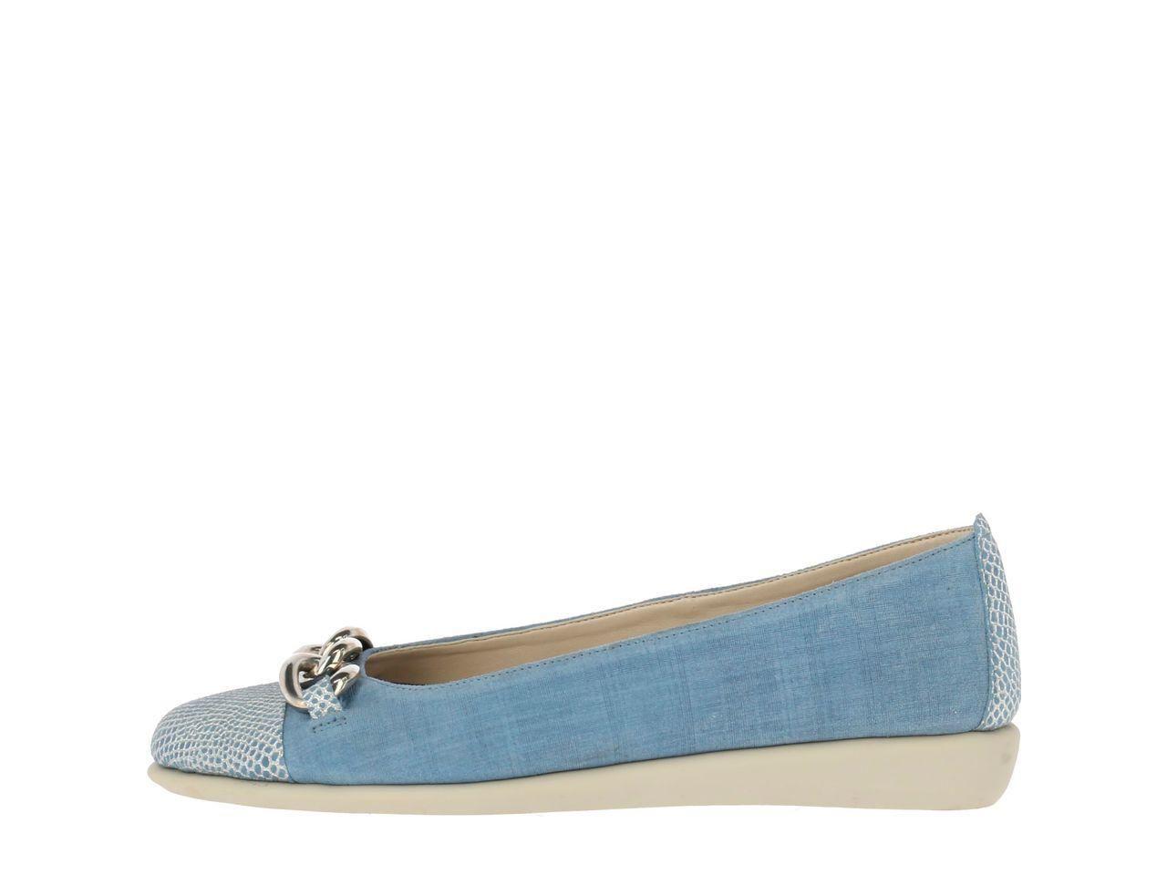 Ballerina Cuero Rise A Chain Azul-3