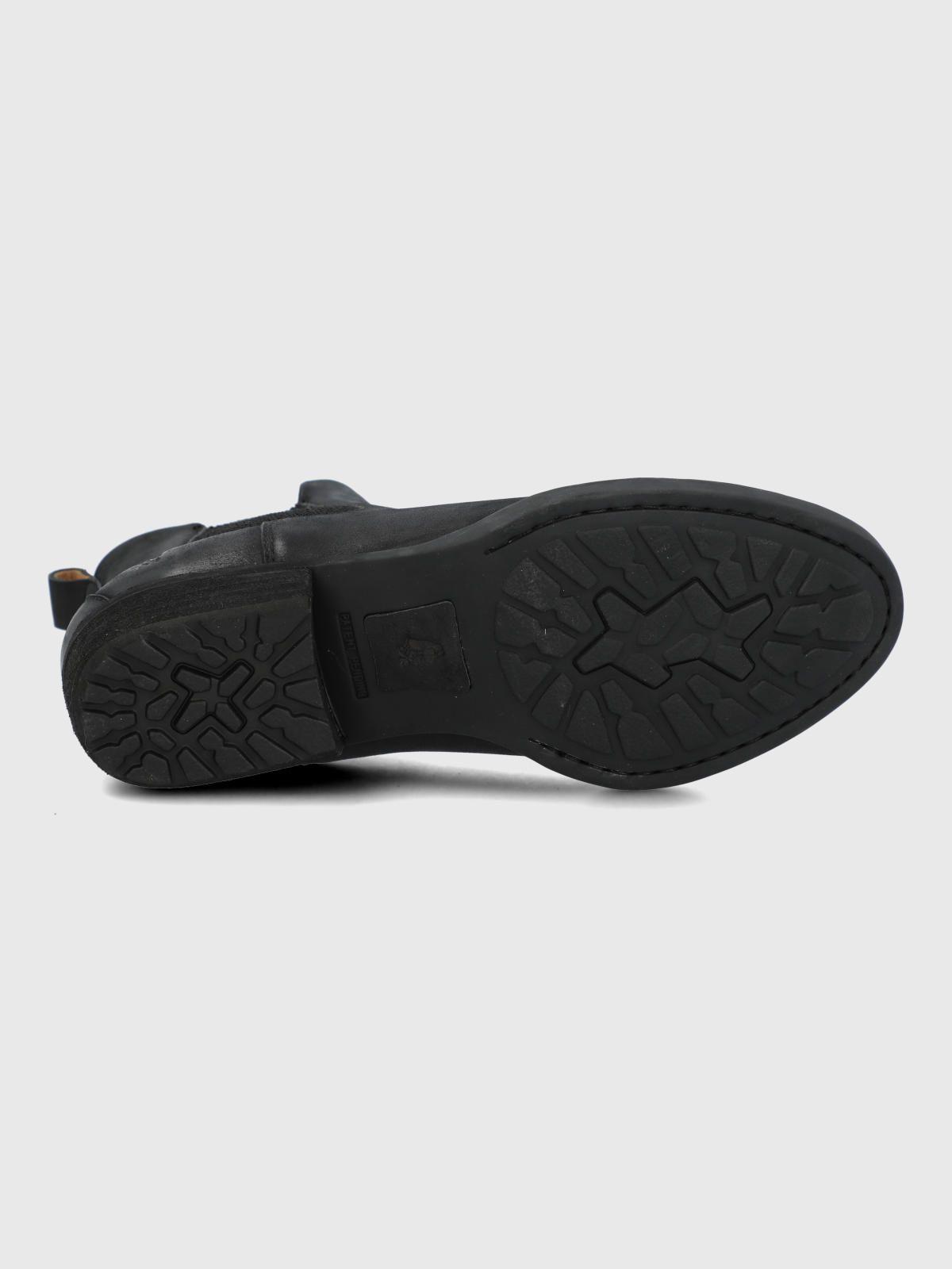 Botin Cuero Mujer Karol Negro-7