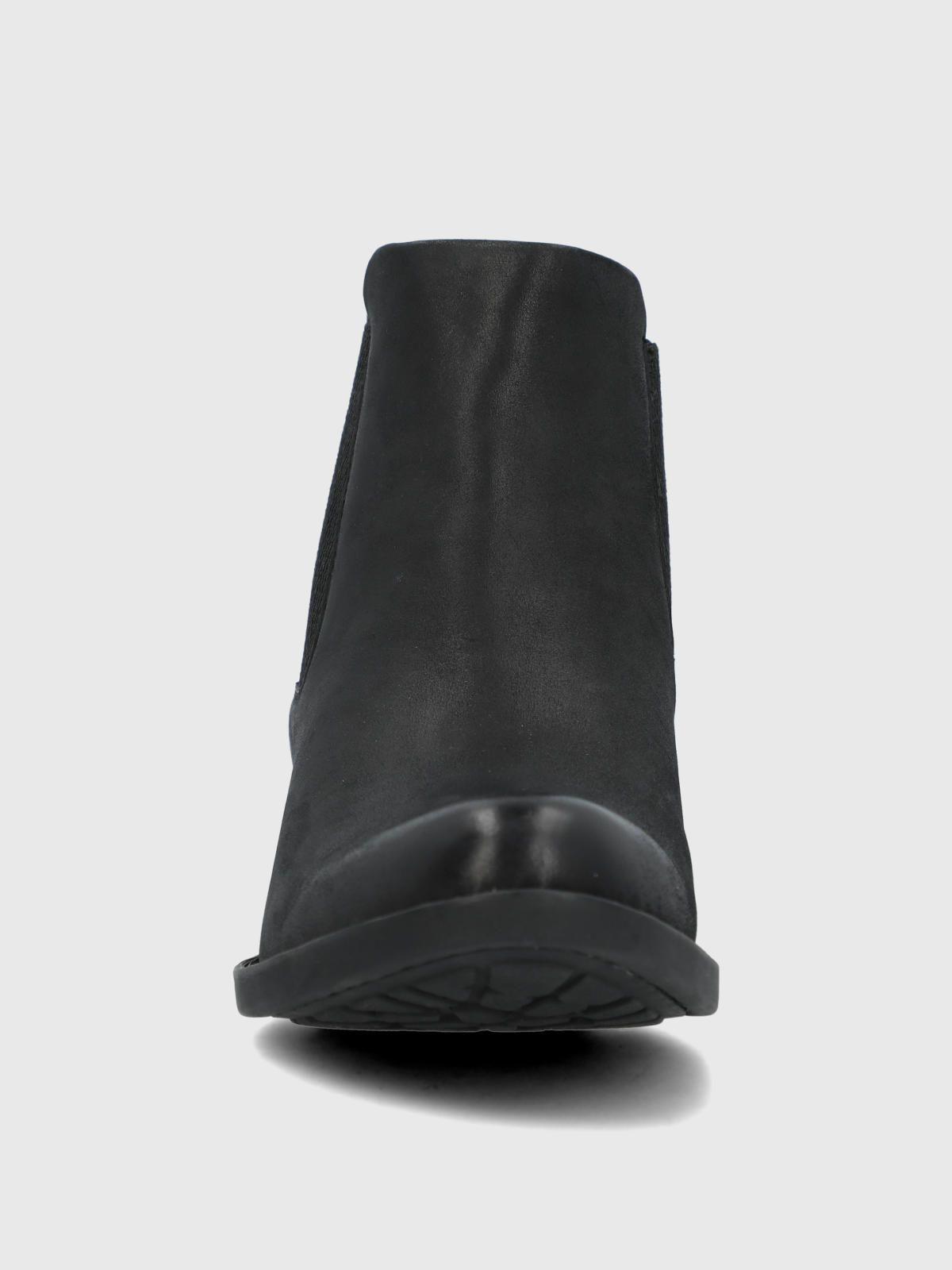 Botin Cuero Mujer Karol Negro-3
