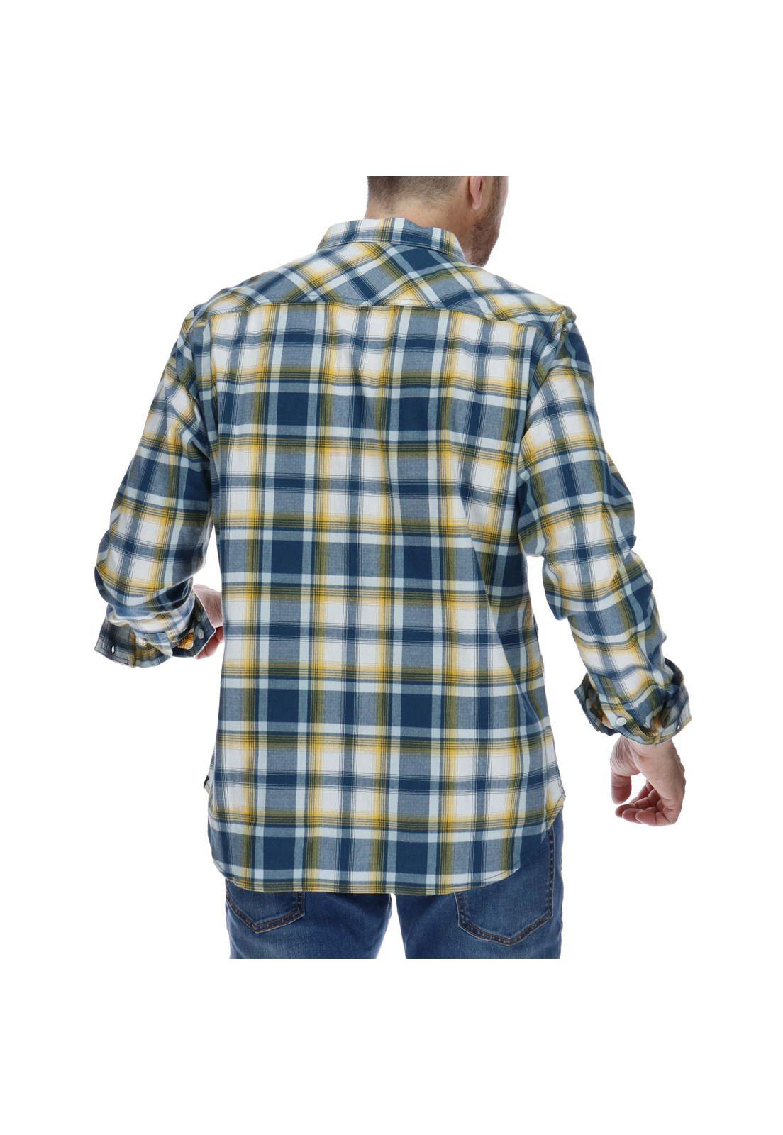 Camisa Ml Hombre Arrival Wallace L/S Shirt Algodón Multicolor-2