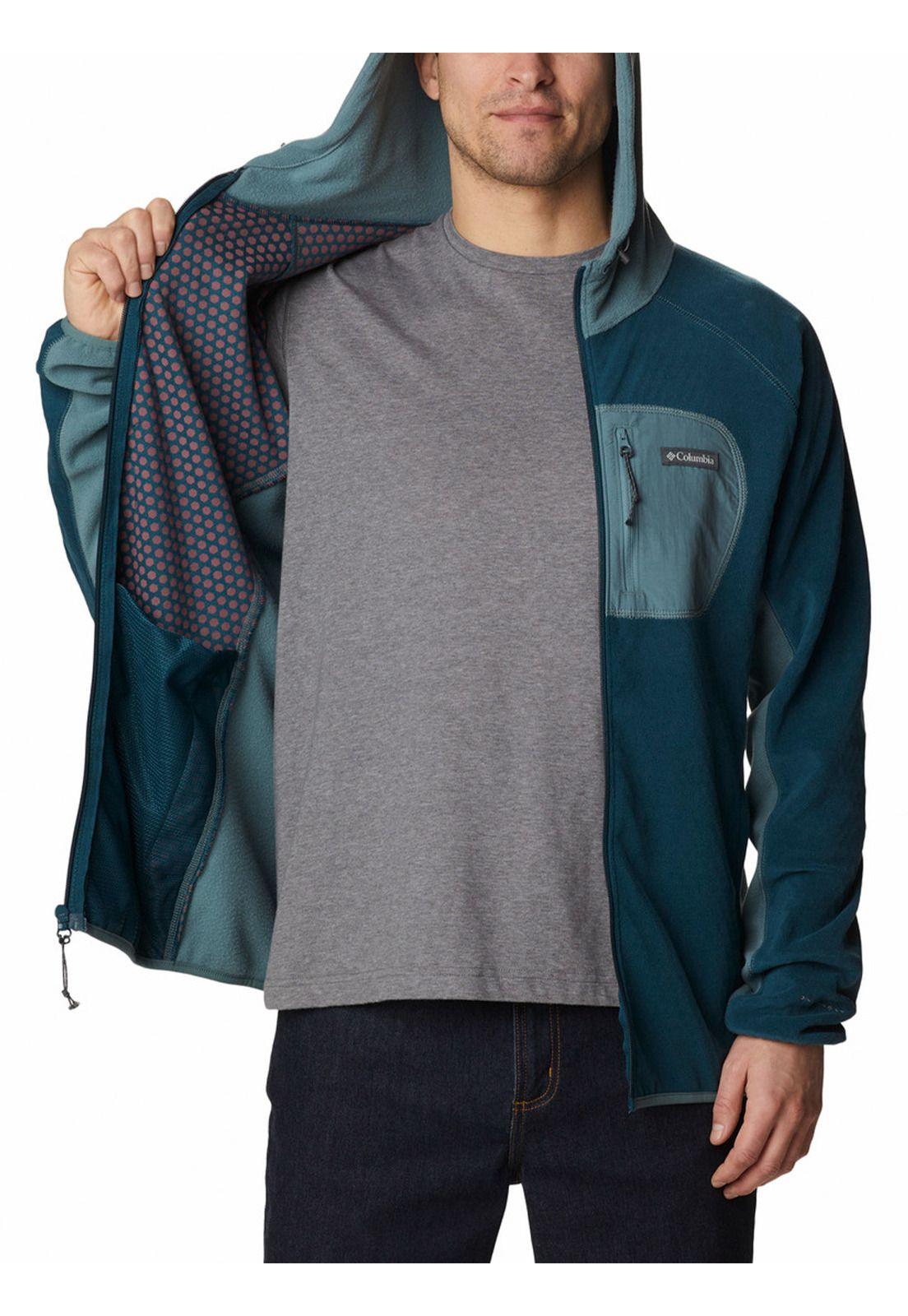 Polar Hombre Tracks Hooded Full Zip Azul-4