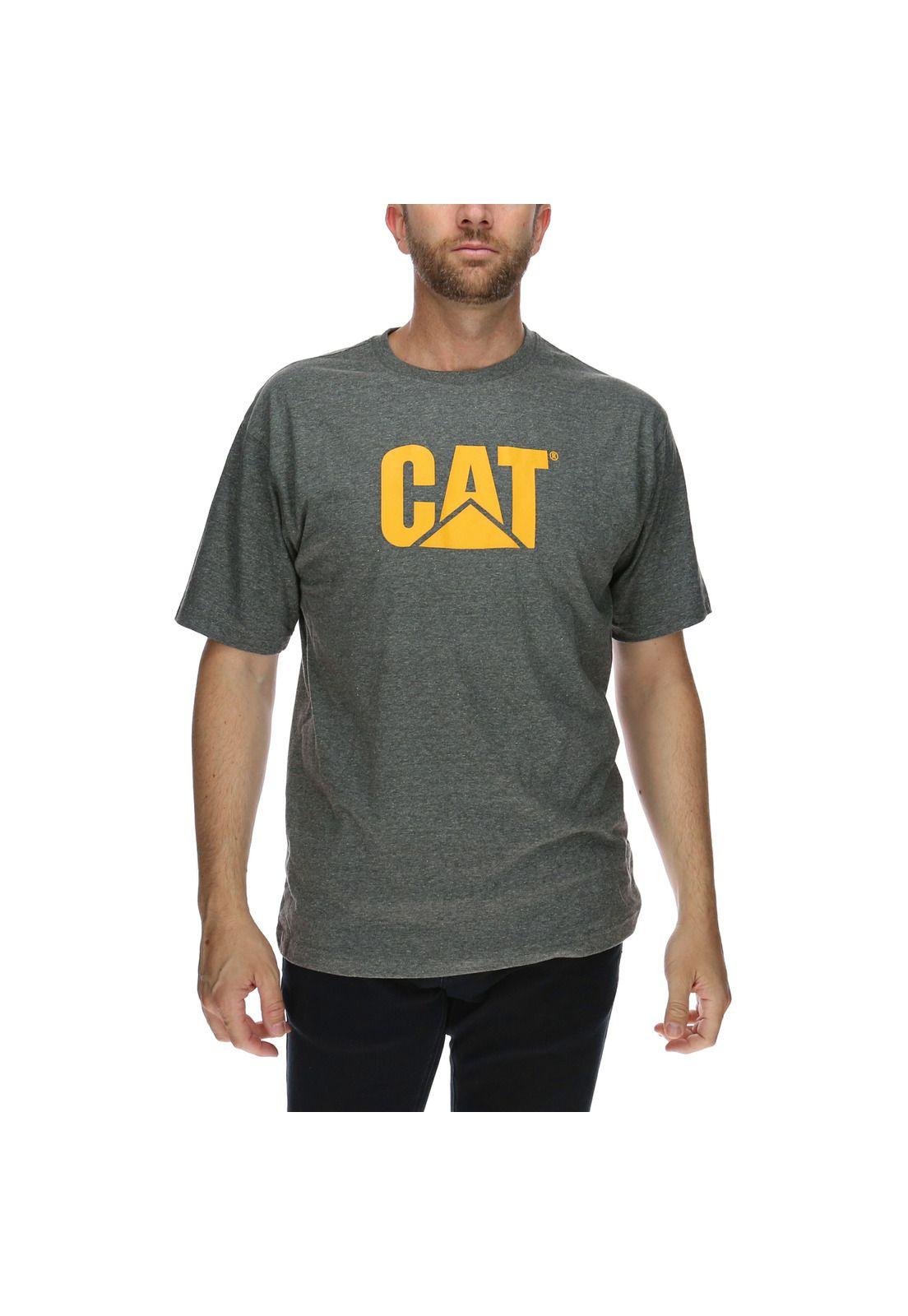 Polera Mc Hombre Logo S/S Hashtag Tee Algodón Gris-0