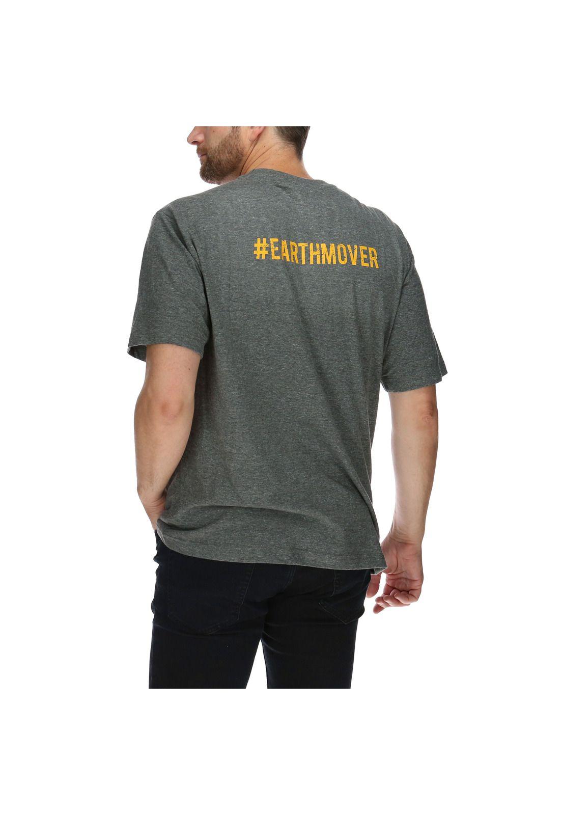 Polera Mc Hombre Logo S/S Hashtag Tee Algodón Gris-2