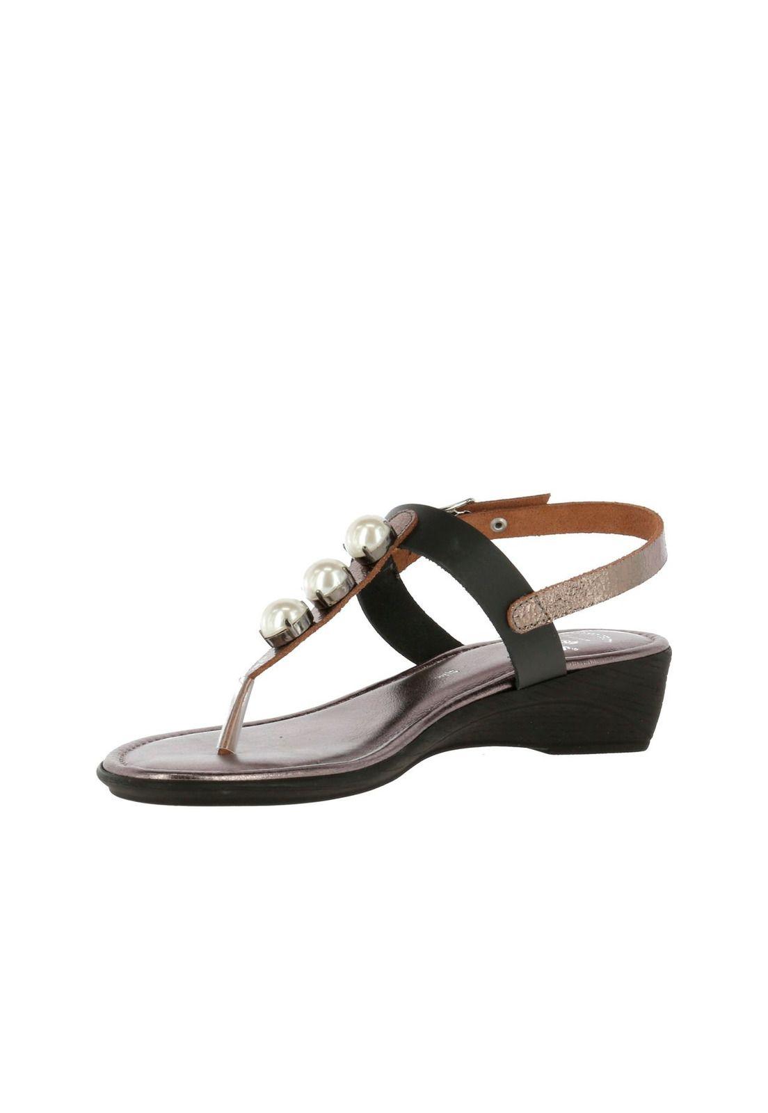 Sandalia Cuero Capri Negro-1