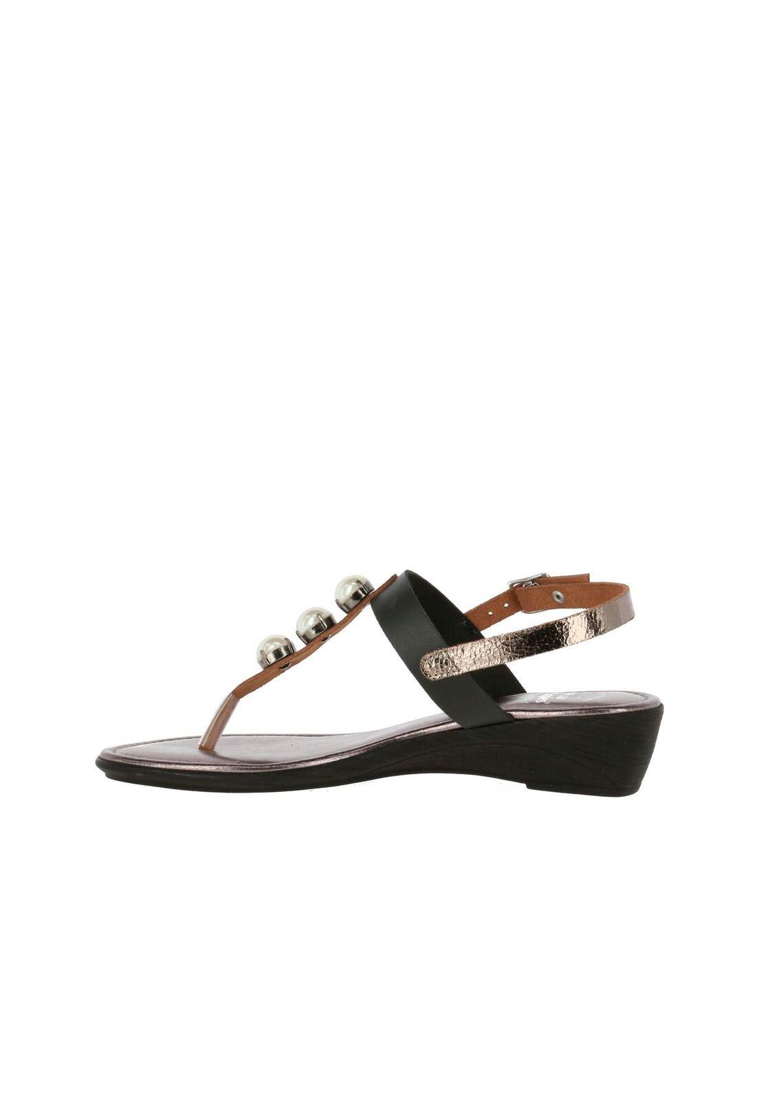 Sandalia Cuero Capri Negro-3