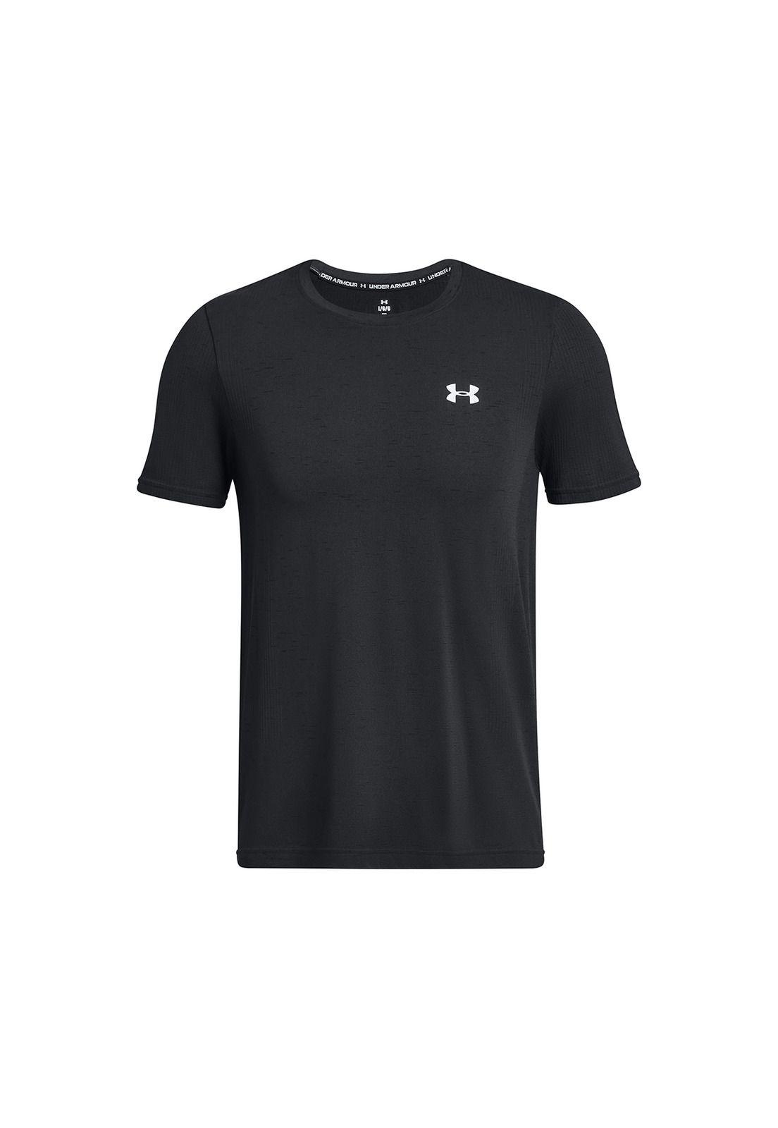 Polera manga corta UA Vanish hombre Negro-0