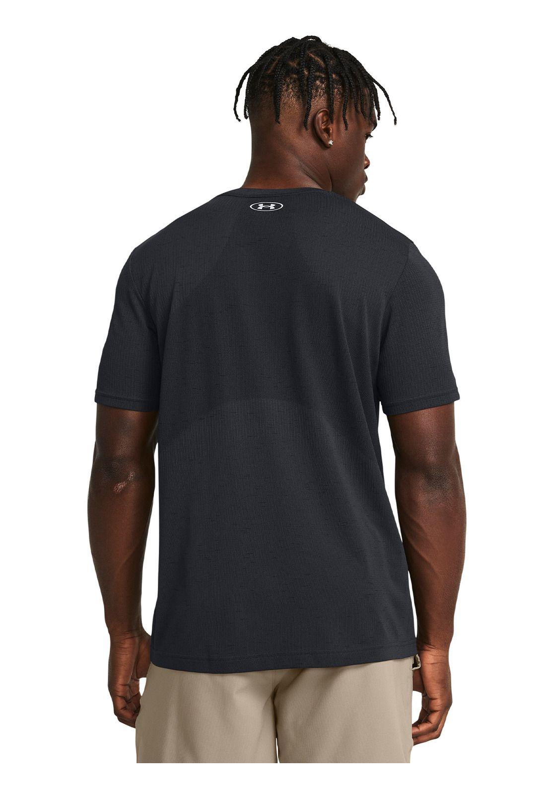 Polera manga corta UA Vanish hombre Negro-4