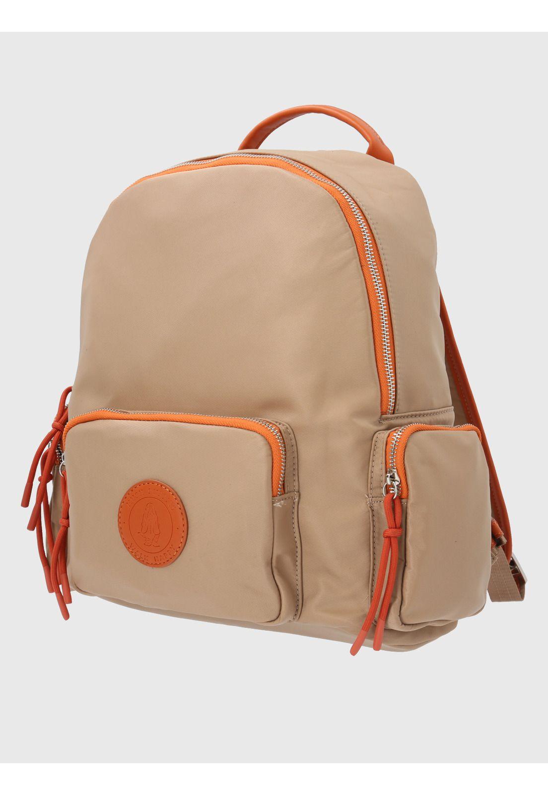 Cartera Ecocuero Beige Randall Back Mujer-1