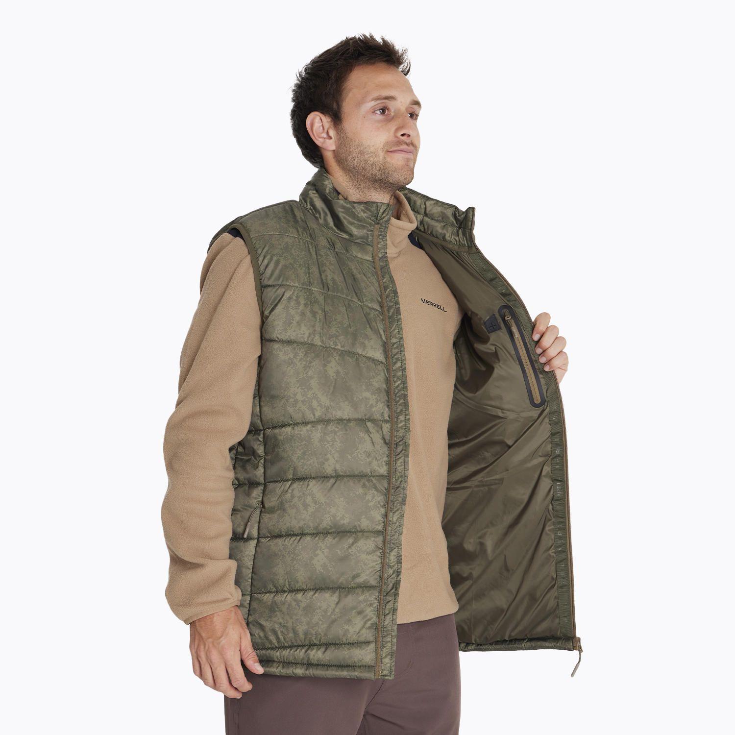 Parka Vest Parka Verde Hombre-1