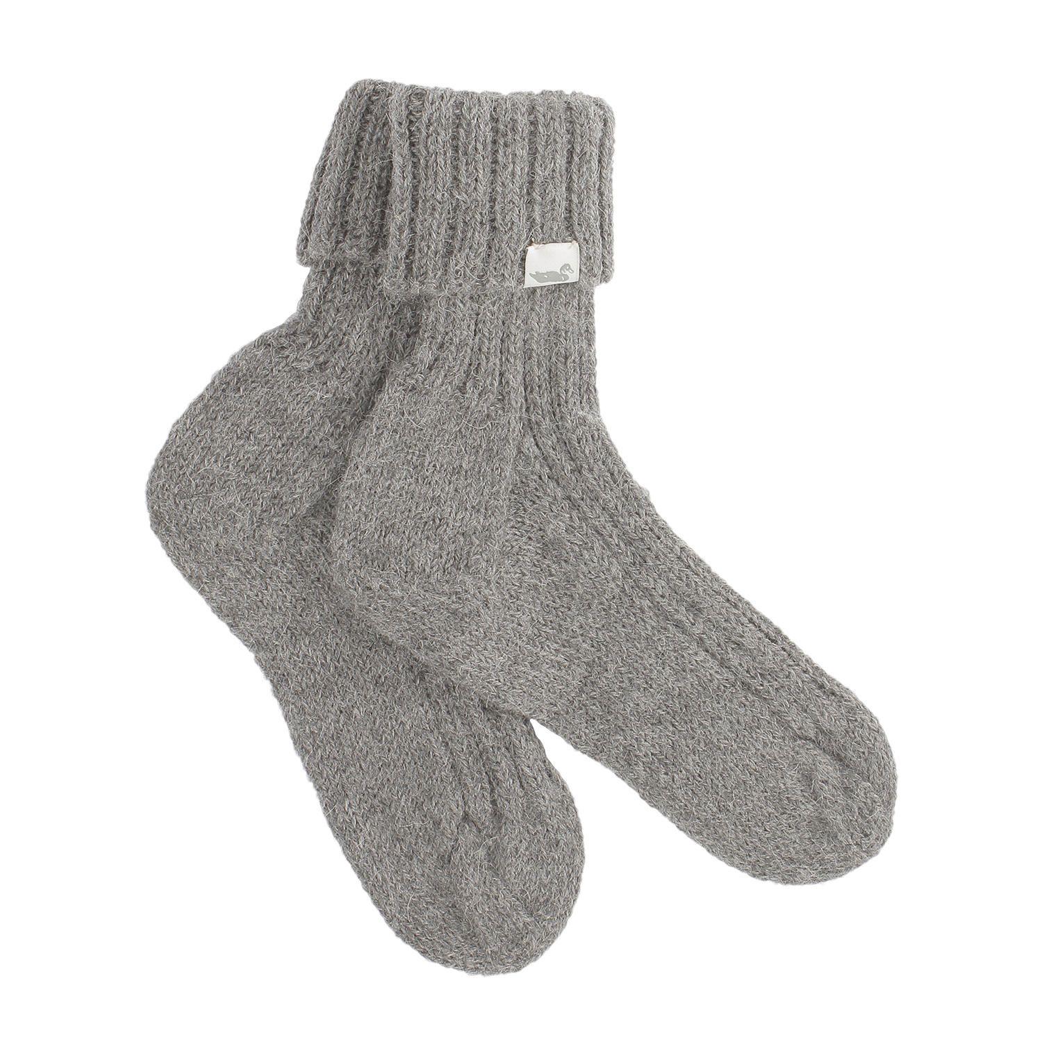 Calcetin Lana Mujer Line Sock Gris Rockford-0