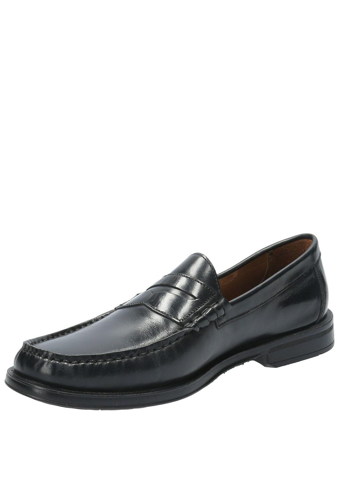 Mocasin Cuero Hombre Stanford Negro-4