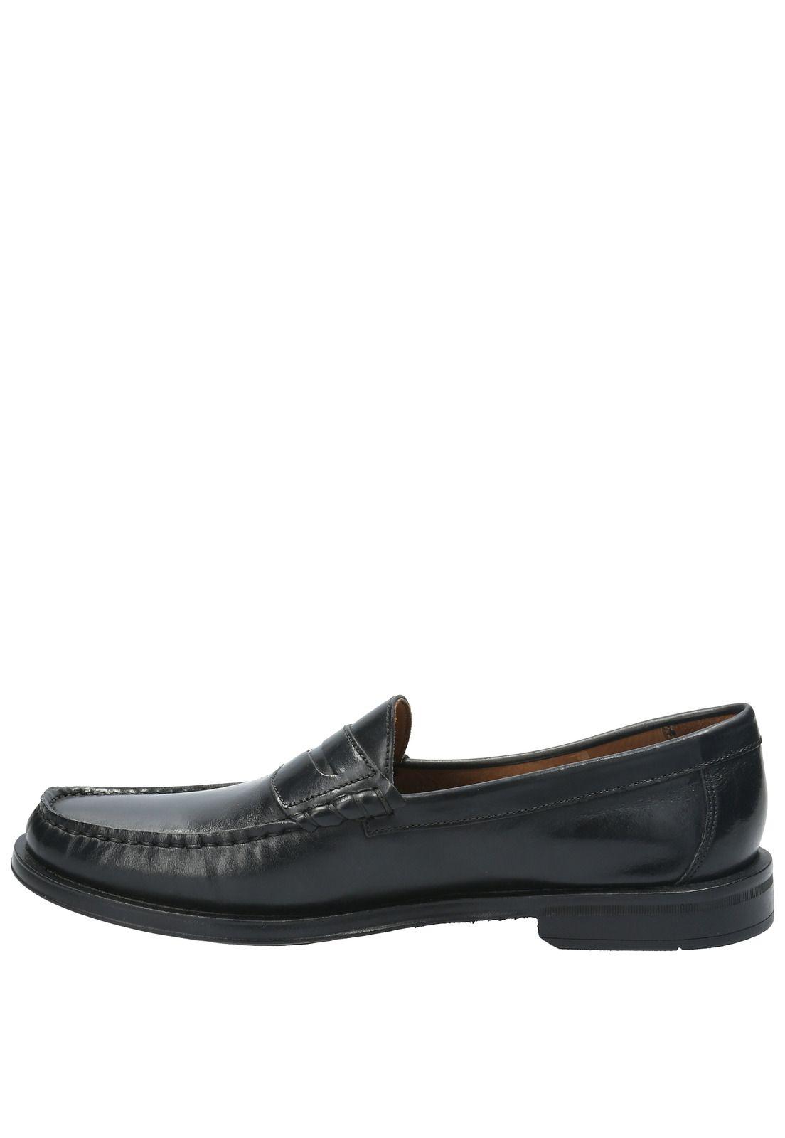Mocasin Cuero Hombre Stanford Negro-5