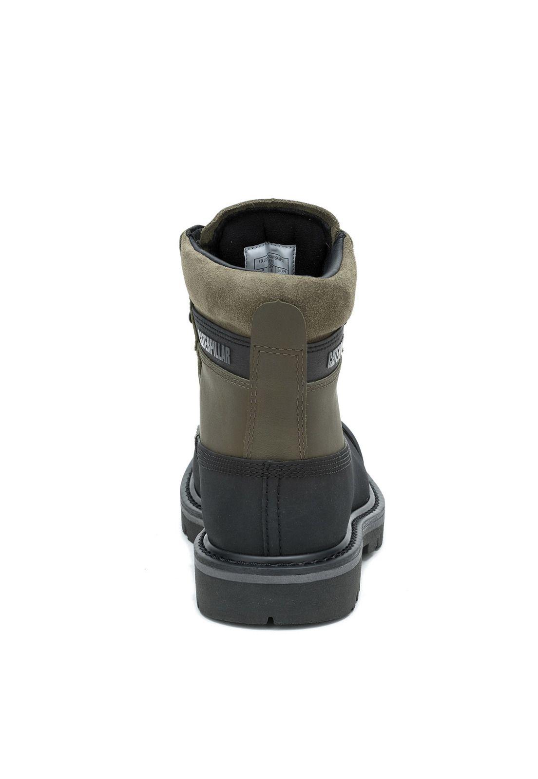 Botin Cuero Hombre Colorado Galosh Verde-5