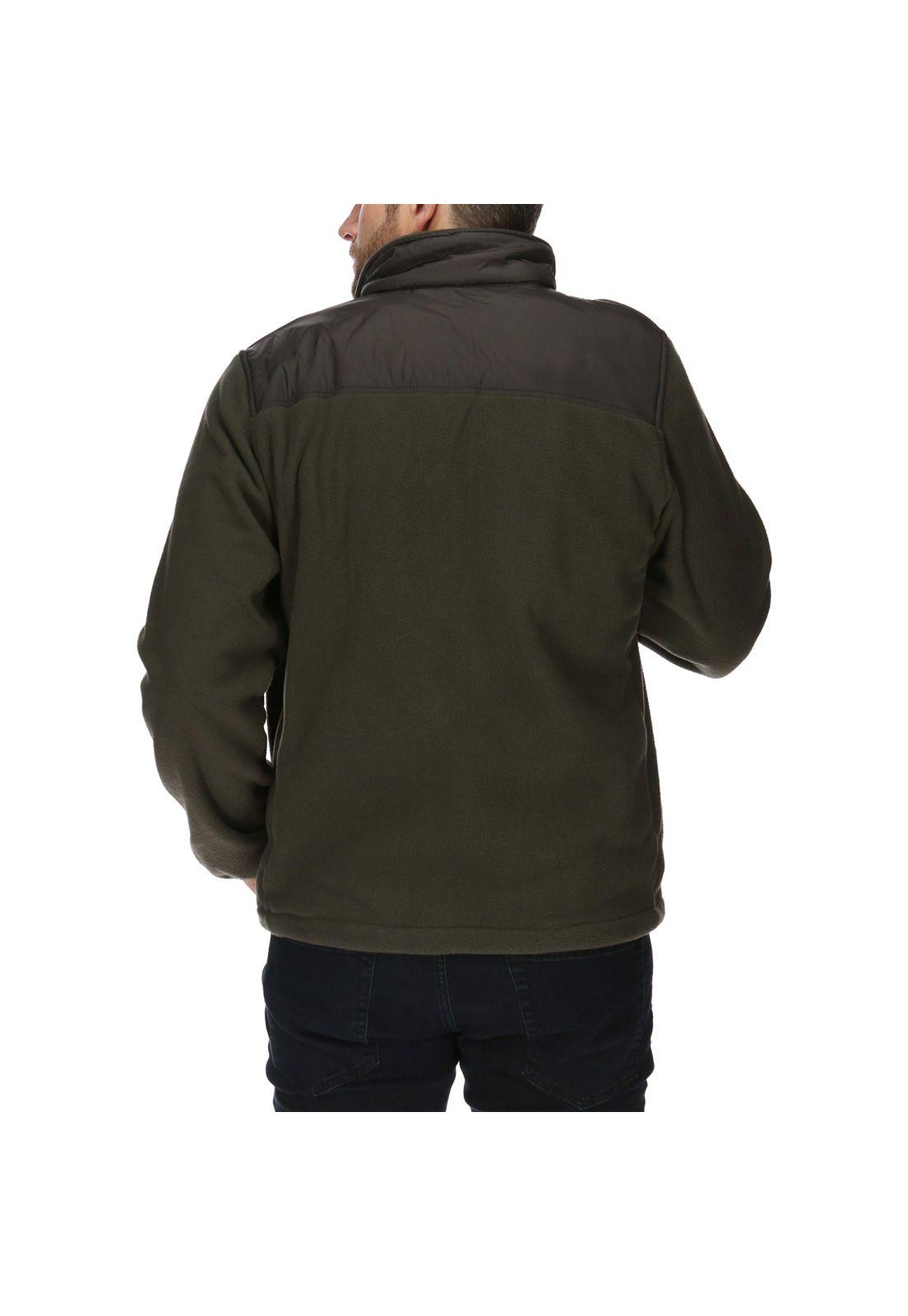 Polar Hombre Pocket Fleece Jacket Algodón Gris-2