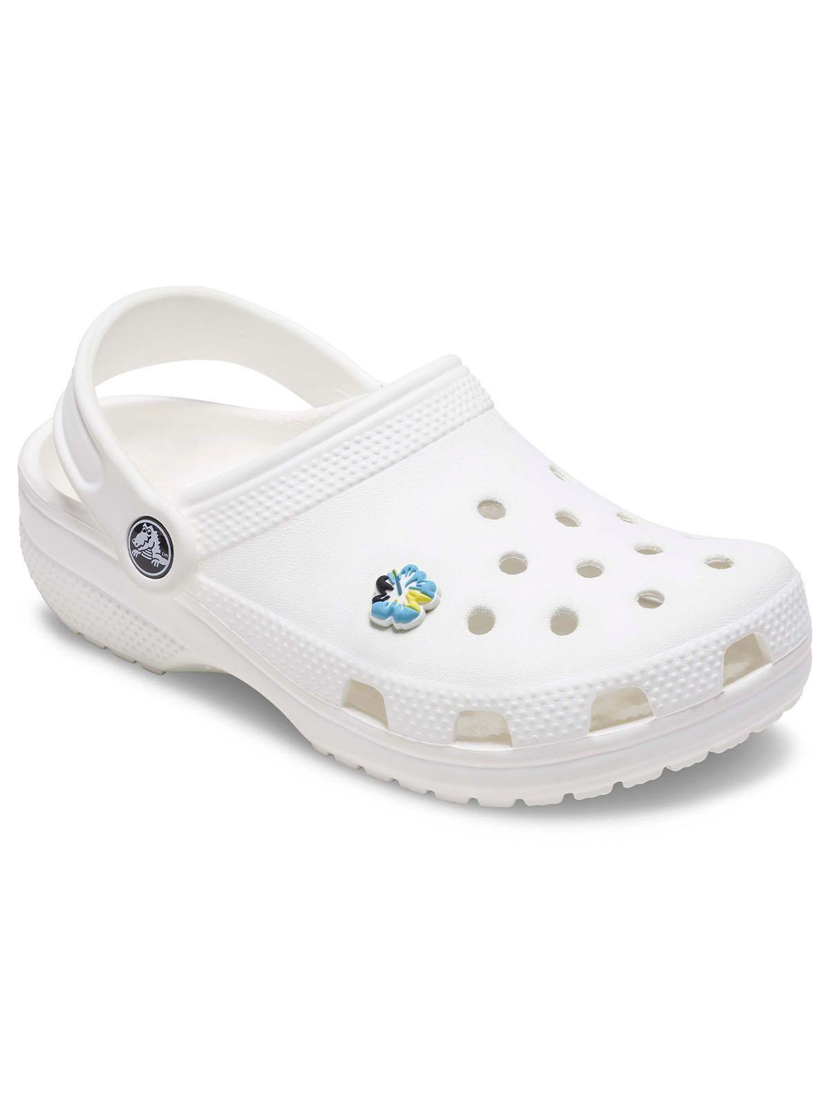 Jibbitz Crocs Flor Hibisco Colorido Celeste-1