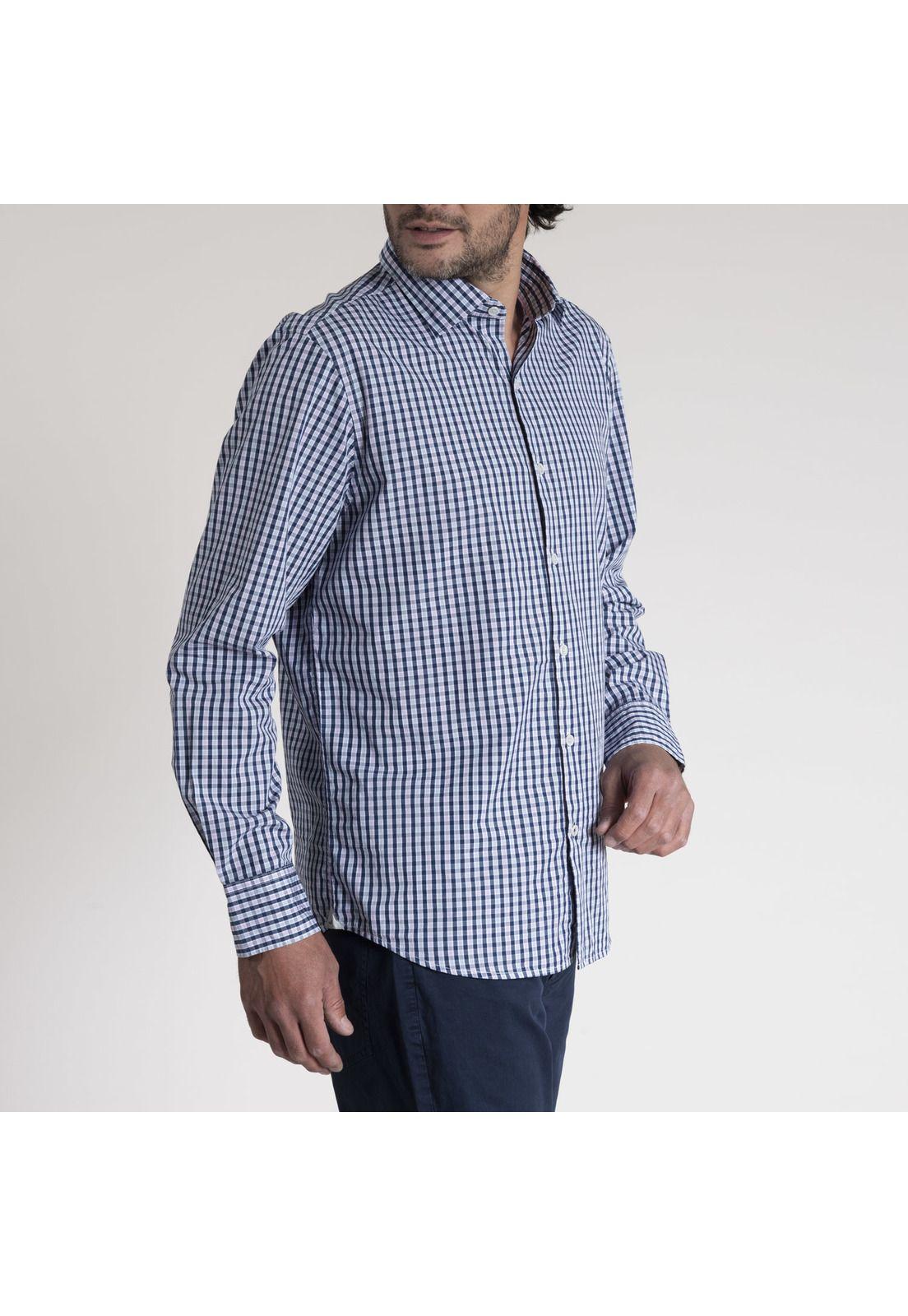 Camisa Masculino Galiana Aldogón Orgánico  Azul-1