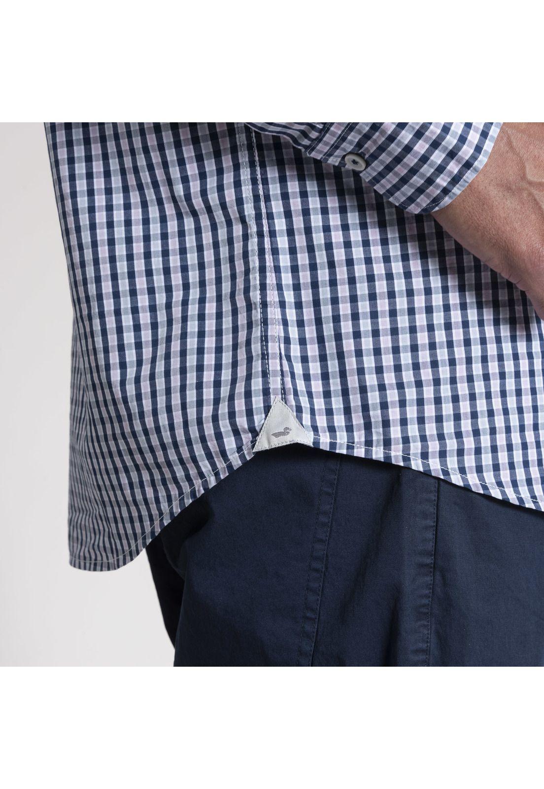 Camisa Masculino Galiana Aldogón Orgánico  Azul-4