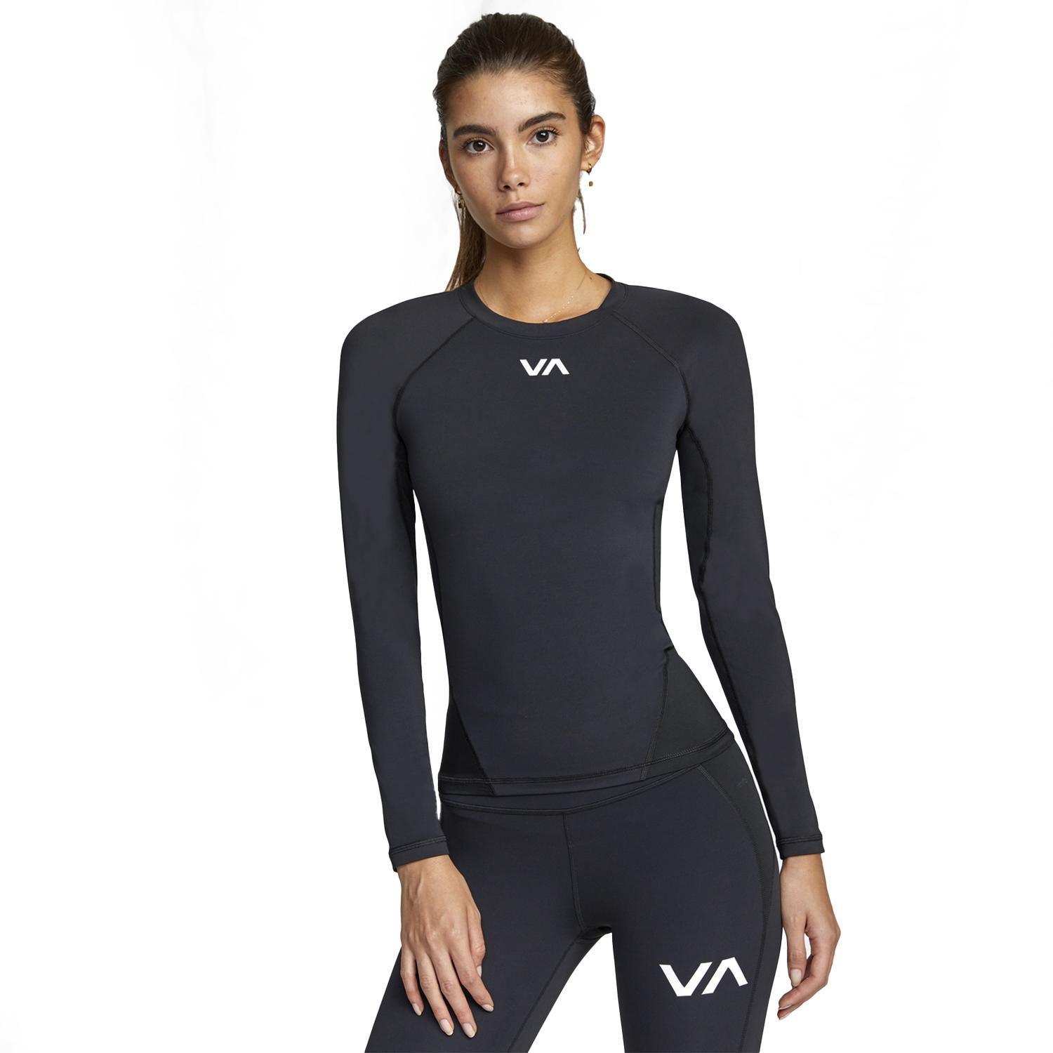 Polera Deportiva M/L Mujer Compression Negro-0