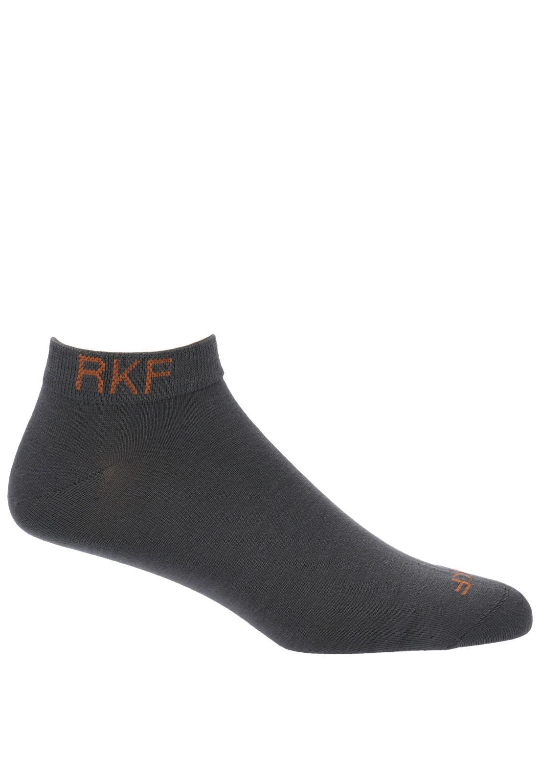 Calcetin Casual Rfv23H Ped Plain Gris Hombre-0