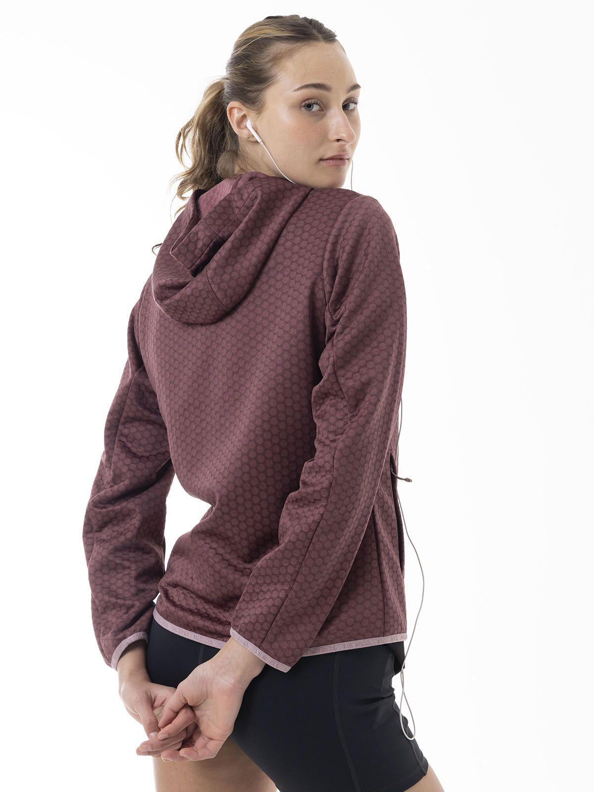 Polerón Mujer Hex Grid Fleece Rosado-6