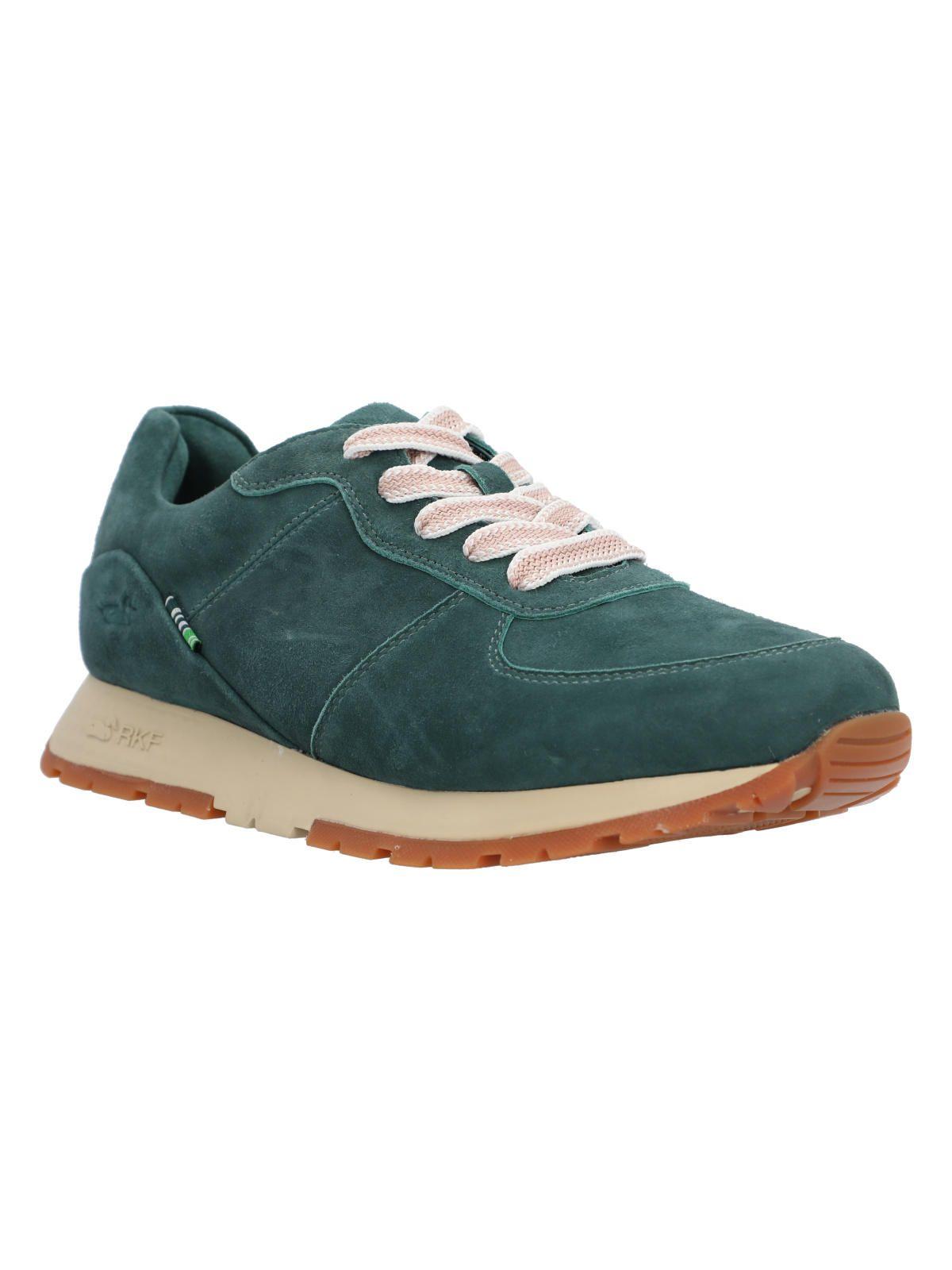 Zapatilla Cuero Mujer Thao Verde-1