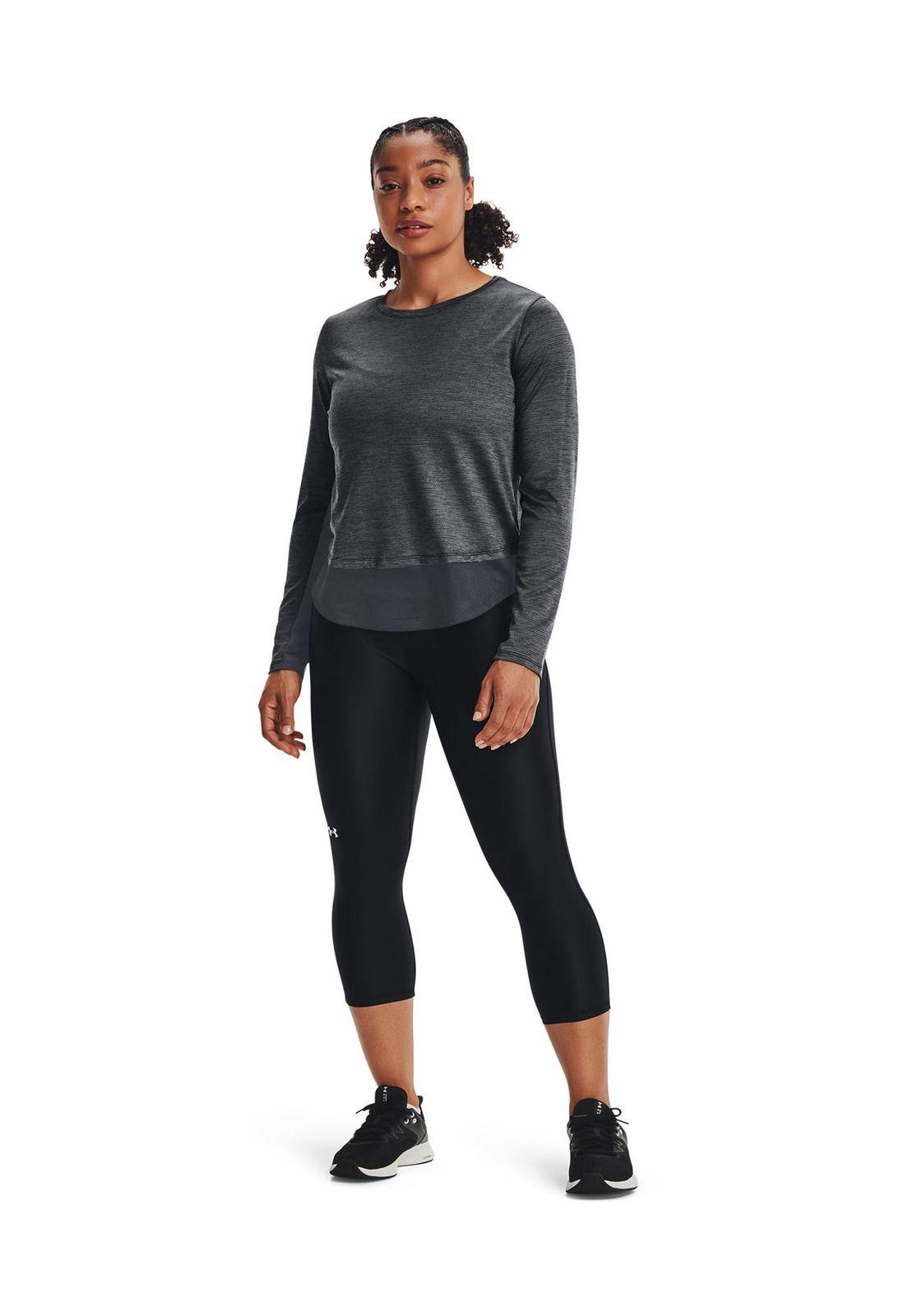 Polera manga larga Tech Vent mujer Negro-5