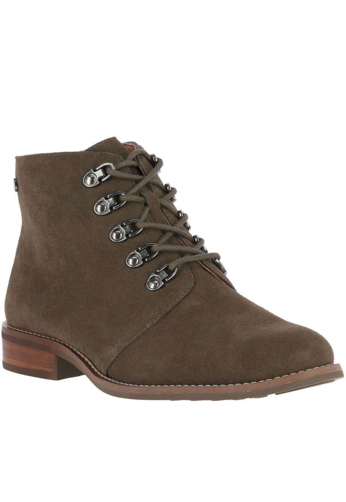 Botin Cuero Mujer Walnut Café-0