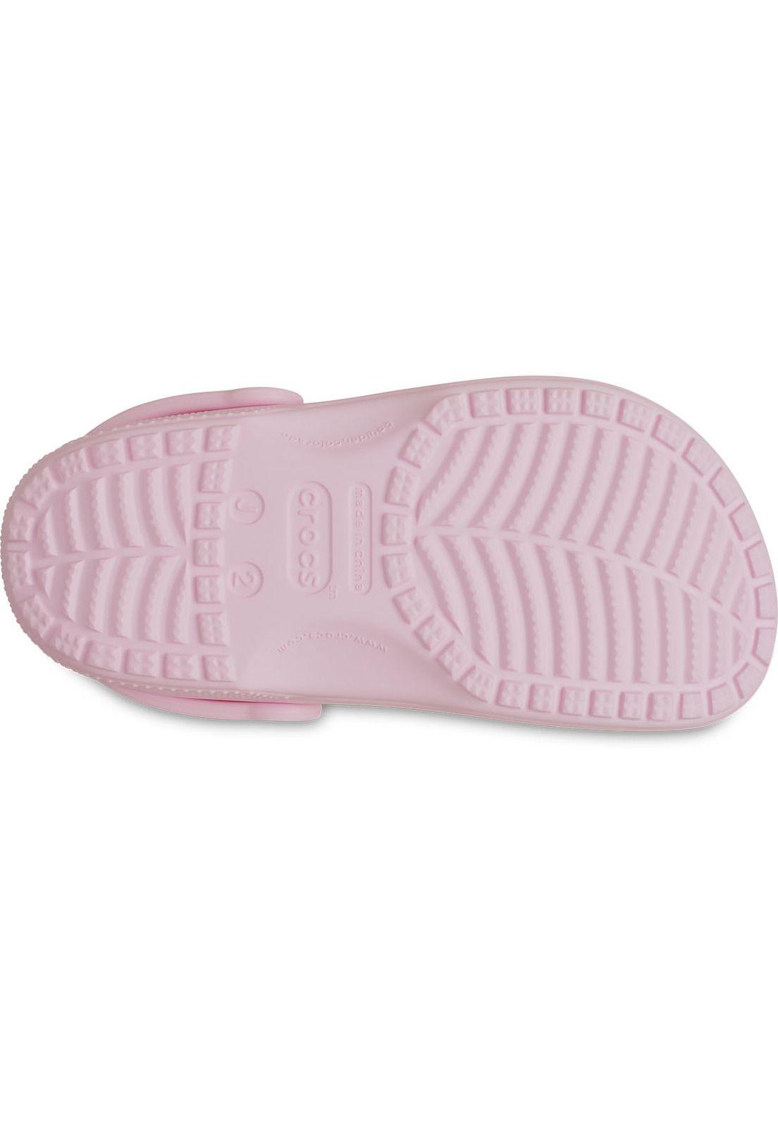 Zueco Crocs Niña Classic Clog Rosa-5