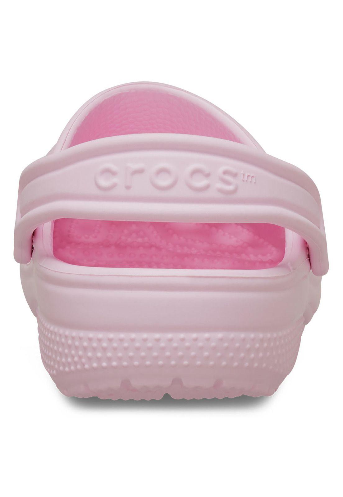 Zueco Crocs Niña Classic Clog Rosa-7